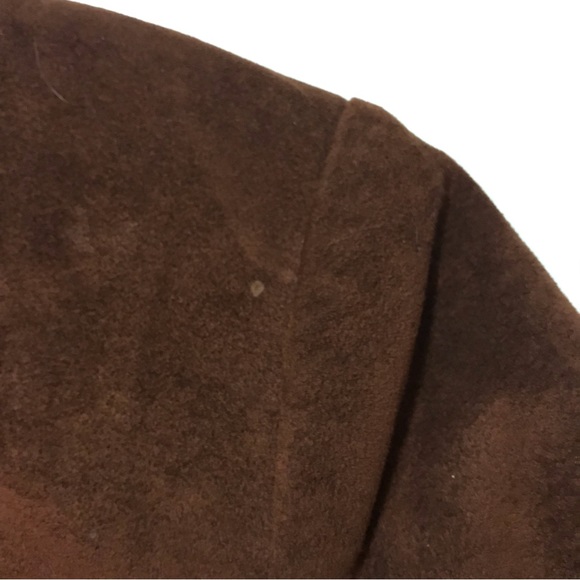 90s Short Sleeve Faux Suede Jacket - Picture 6 of 7